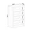 HANAH HOME Ormar za cipele mat bele boje Rb 158