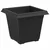 Kvadratna saksija za cvijeće 24 pcs Crna 16 x 16 x 14 cm
