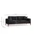 Atelier del Sofa Trosed na razvlačenje Sinor 92x75x225cm Antracit