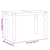 Blagovaonski stol Corona sivi 112x60x75 cm od masivne borovine