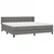 Vidaxl Box spring postelja z vzmetnico temno siva 200x200 cm blago