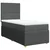 Vidaxl Box spring postelja z vzmetnico temno siva 90x200 cm blago