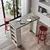Hanah Home Barski sto 120x101,8x51,6cm Sivi