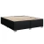 vidaXL Box spring postelja z vzmetnico črn 200x200 cm blago