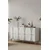 Hanah Home komoda Slim 150, 150 cm, bela / zlatna