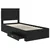 Vidaxl Konstrukcija postelje s predalom z vzglavjem Konstruiran les