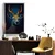 Plakat modro zlati jelen - 40x60 silver