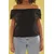 Trendyol Curve Ženska bluza Tbbss25Af00031, Crna
