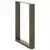 Noge za blagovaonski stol U-oblik 2 kom Prirodni čelik 70 x (72-73) cm Čelik