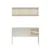 Hanah Home radni sto sa policom Ruby Desk + Shelf Set, Moonstone / orah