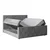 Livetastic BOXSPRING POSTELJA 180 cm  x 200 cm , kovina, umetna masa, tekstil, karton, leseni material svetlo siva