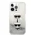 Maska za telefon Karl Lagerfeld Hc Liquid Glitter 2 Heads za iPhone 14 Pro 6.1 srebrna (KLHCP14LKICGLS)