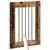 Vrata za pse s postoljem 4 pcs Staro drvo 60 x 80 cm