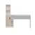 Hanah Home radni sto Viora, 150 cm, beli / orah