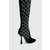 Čizme Karl Lagerfeld PANDARA II za žene, boja: crna, s tankom potpeticom, KL31386