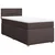 Vidaxl Box spring postelja z vzmetnico temno rjava 80x200 cm blago