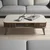 Hanah Home Eylul Klub sto, 105x34.6x60cm, Bež-braon