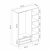Hanah home Ormar Kale 135x190x52cm Crni
