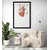 Plakat s paspartujem srce s citatom - 30x45 black