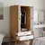 Vidaxl Garderobna omara OLDEN belo rjava 76,5x53x172 cm trdna borovina