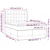Vidaxl Box spring postelja z vzmetnico LED temno rjava 140x190cm blago