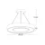 Braytron LED visilica BRY-BLADE-PD-OKRUGLA-BELA-45W-3U1