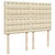 vidaXL vidaXL Box spring postelja z vzmetnico krem 140x190 cm blago, (21310901)