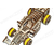 Lesena mestna sestavljanka 3D Formula, lesena