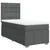 vidaXL Box spring postelja z vzmetnico temno siva 100x200 cm blago