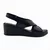 LP Fashion Ženske kožne sandale, Crne