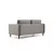 ATELIER DEL SOFA Sofa dvosed Rome Light Grey