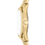 FOSSIL Analogna ura CAMPBELL  zlata / smaragd