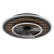 Globo 03668 - LED prigušiva stropni ventilator TREVINO LED/36W/230V 2700-6000K crna+daljinski upravljač