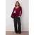 Trendyol Milla ženska bluza Twoaw26Bz00117, burgundac