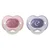 Tommee Tippee tolažilna duda - silikon , nočna, 6-18m, sort, 2/1