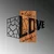 Atelier Del Sofa Zidna dekoracija Live Love Laugh - 380, 58x68 cm, Crna