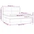 vidaXL Box spring postelja z vzmetnico temno siva 180x200 cm blago