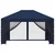 Vidaxl Vrtni gazebo s stranskimi stenami 4 x 3 m Modra