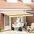 Vidaxl Retraktilna tenda Rumena 400 x 200 cm blago