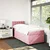 Vidaxl Box spring postelja z vzmetnico roza 90x190 cm žamet