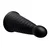 b-Vibe Cone Tapered & Ribbed Dildo with Suction Cup 10 Black
