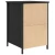 Vidaxl Nočna omarica 2 pcs Črni hrast 40 x 42 x 60 cm Konstruiran les