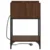 vidaXL Nočne omarice 2 pcs Rjavi hrast 40 x 40 x 61 cm Konstruiran les
