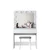 Hanah Home Sto za šminkanje sa tabureom BJ121 - 2934, 90x76.8x45, Beli