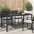 Vidaxl Vrtna miza Rjava 150 x 90 x 75 cm poli ratan