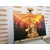 Slika kip Bude z abstraktnim ozadjem - 120x80