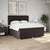 vidaXL vidaXL Box spring postelja z vzmetnico temno rjav 200x200 cm blago, (21306039)
