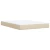 vidaXL Box spring postelja z vzmetnico krem 160x200 cm blago, (21319885)