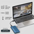 Qoltec aluminijasto ohišje | SSD trdi disk 2,5 | SATA | USB 3.0 | Super hitrost 5 Gb/s | 2 TB | modro