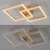 JUST LIGHT. 14732-60 - LED plafonsko svetlo GLITRA LED/17,5W/230V zlatna